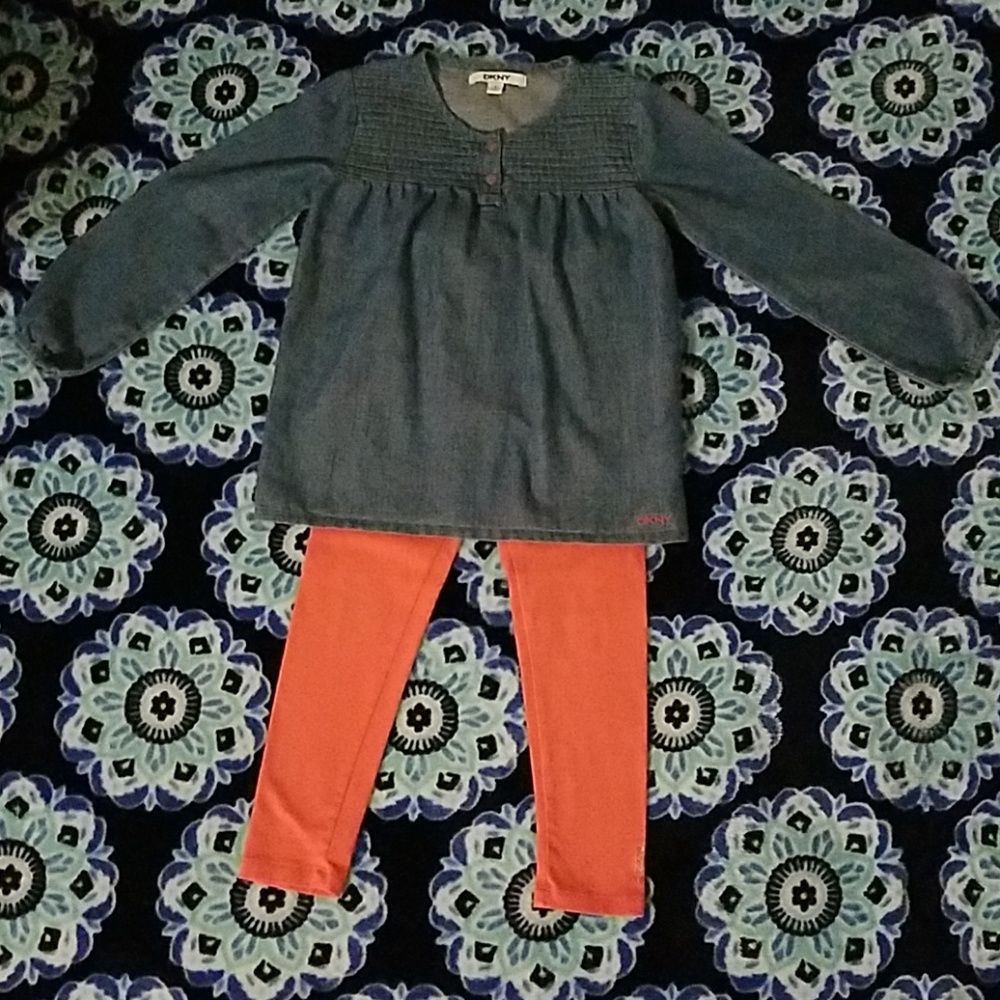 Girls size 6 DKNY outfit